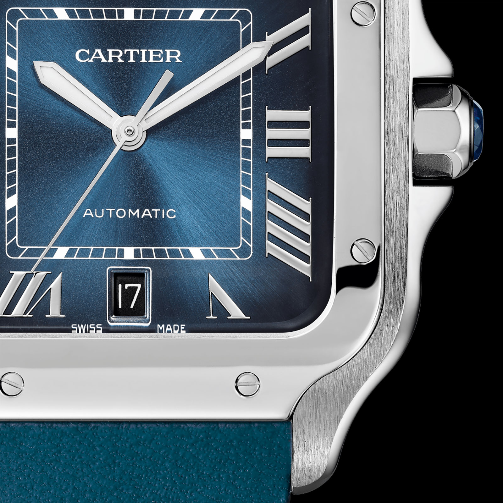 Cartier Santos Gradient Blue dial 3