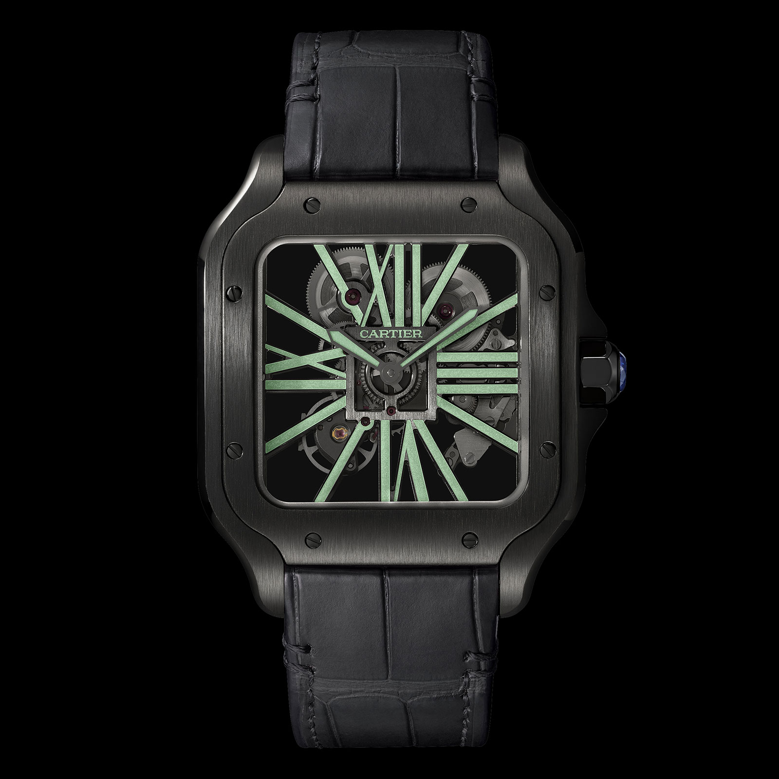 SIHH 2019 Cartier Santos Skeleton ADLC Noctambule SJX Watches