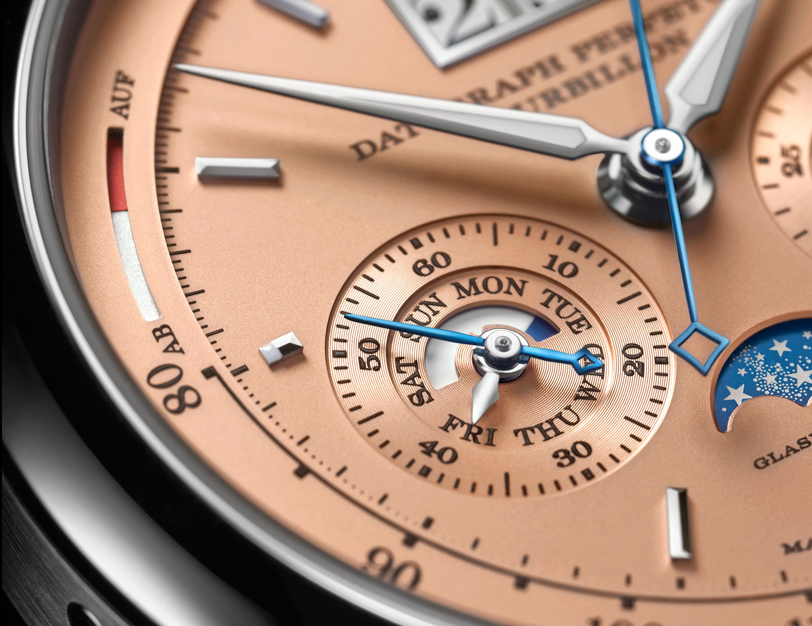 Lange Datograph Perpetual Tourbillon pink gold dial1