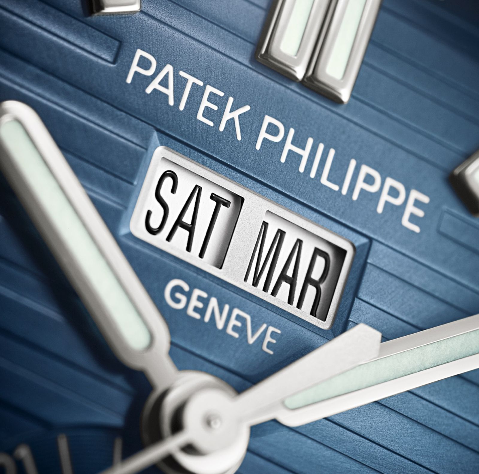 Patek Philippe Nautilus Annual Calendar Ref 5726-1A Day Month Indicator