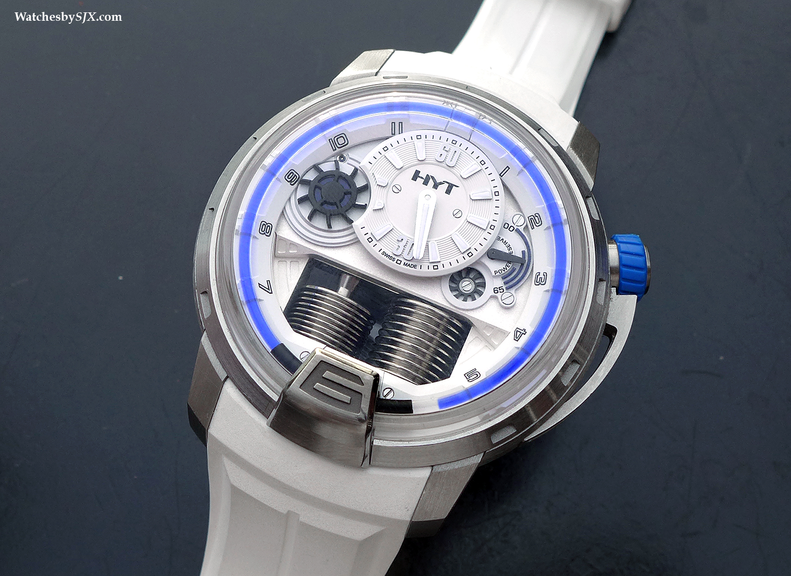 Introducing the HYT H1 Iceberg In Blue and White with live photos and price SJX Watches