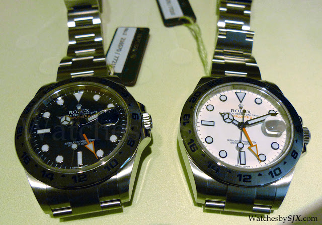 COMPARISON The Rolex Explorer II Ref. 216570 White Vs Black SJX