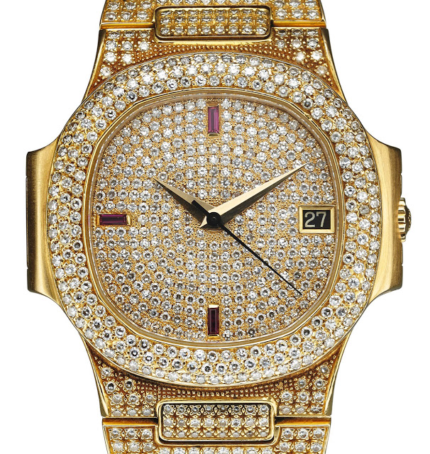 Diamond encrusted patek philippe hotsell