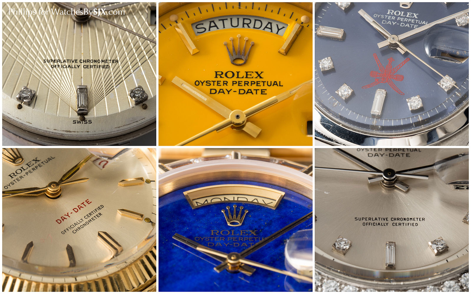 rolex day date dials for sale