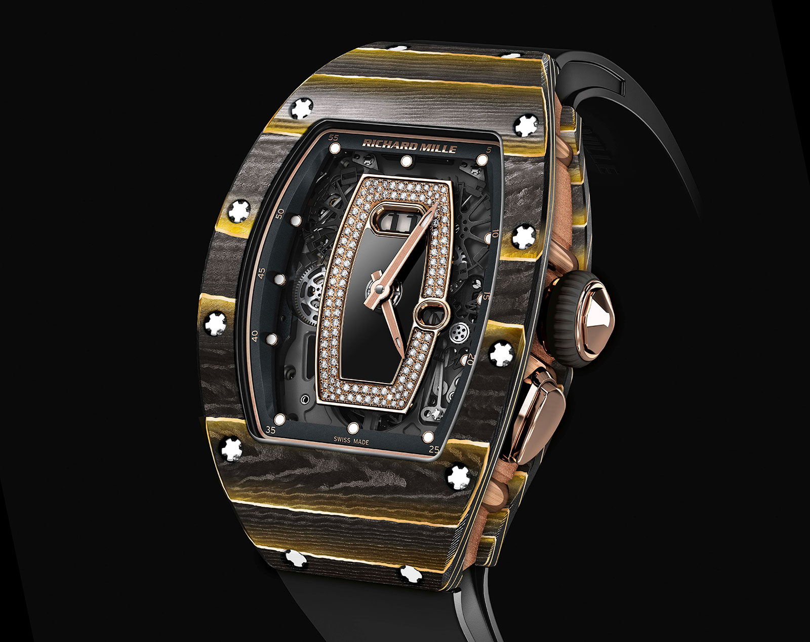 Richard Mille Melds Carbon Composite with Gold Leaf SJX Watches