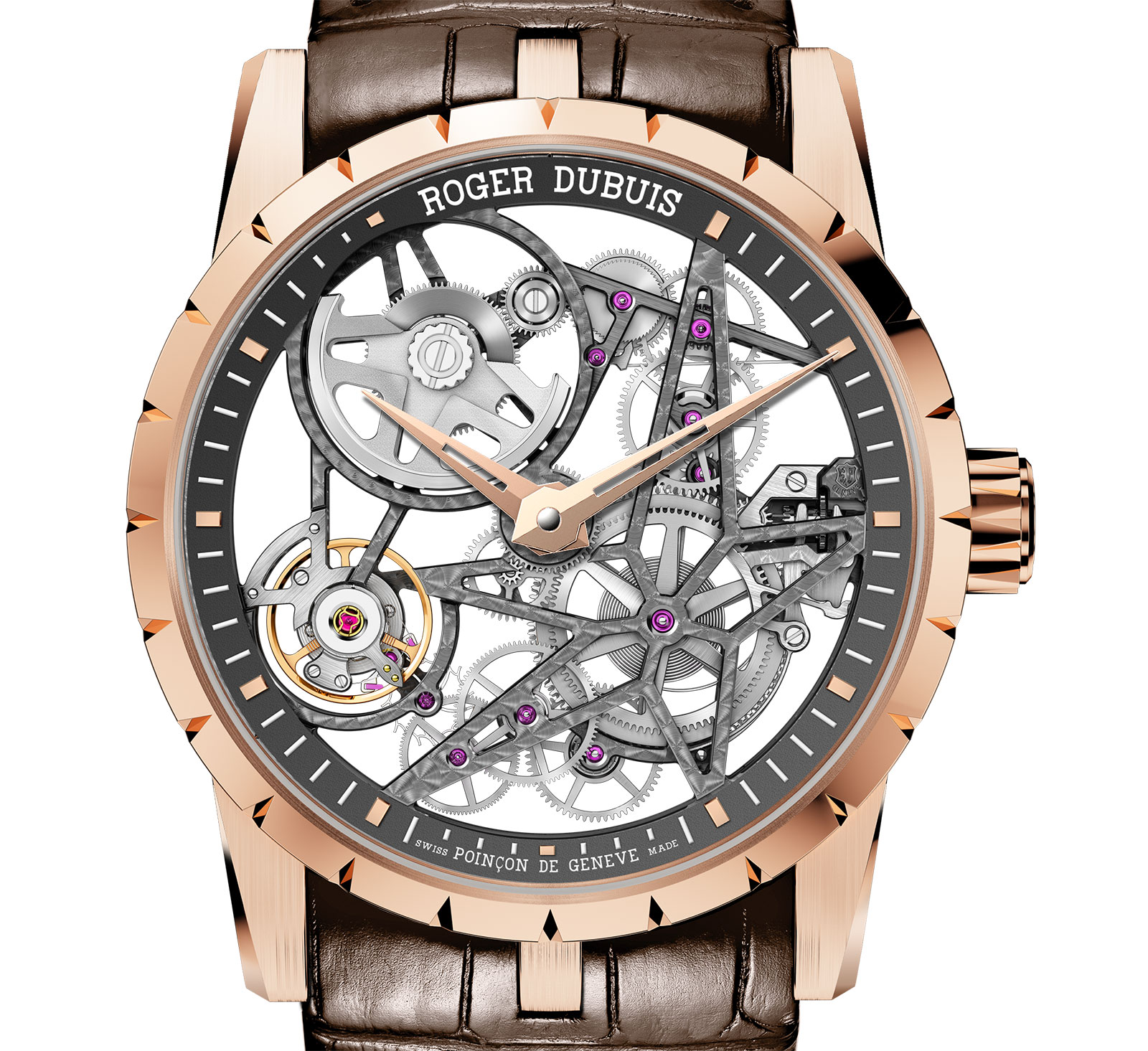 Pre SIHH 2015 Introducing The Roger Dubuis Excalibur Automatic Skeleton The First Open Worked Time Only Wristwatch With Specs And Price SJX Watches