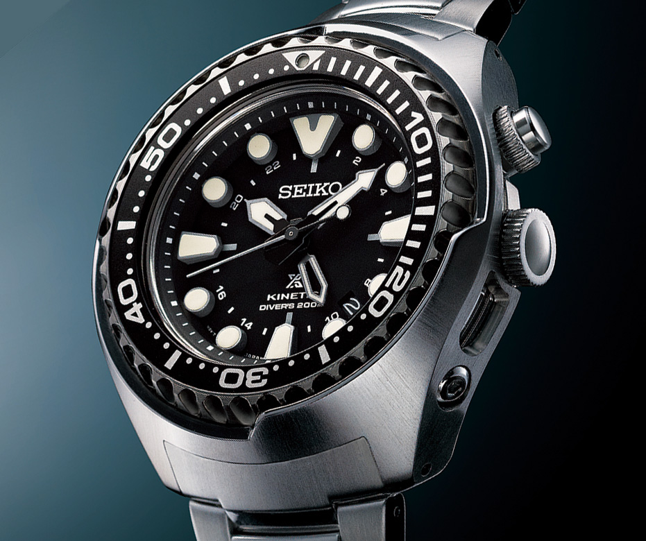 Baselworld 2014 Presenting the Seiko Prospex Kinetic GMT Tuna Diver with specs and pricing SJX Watches