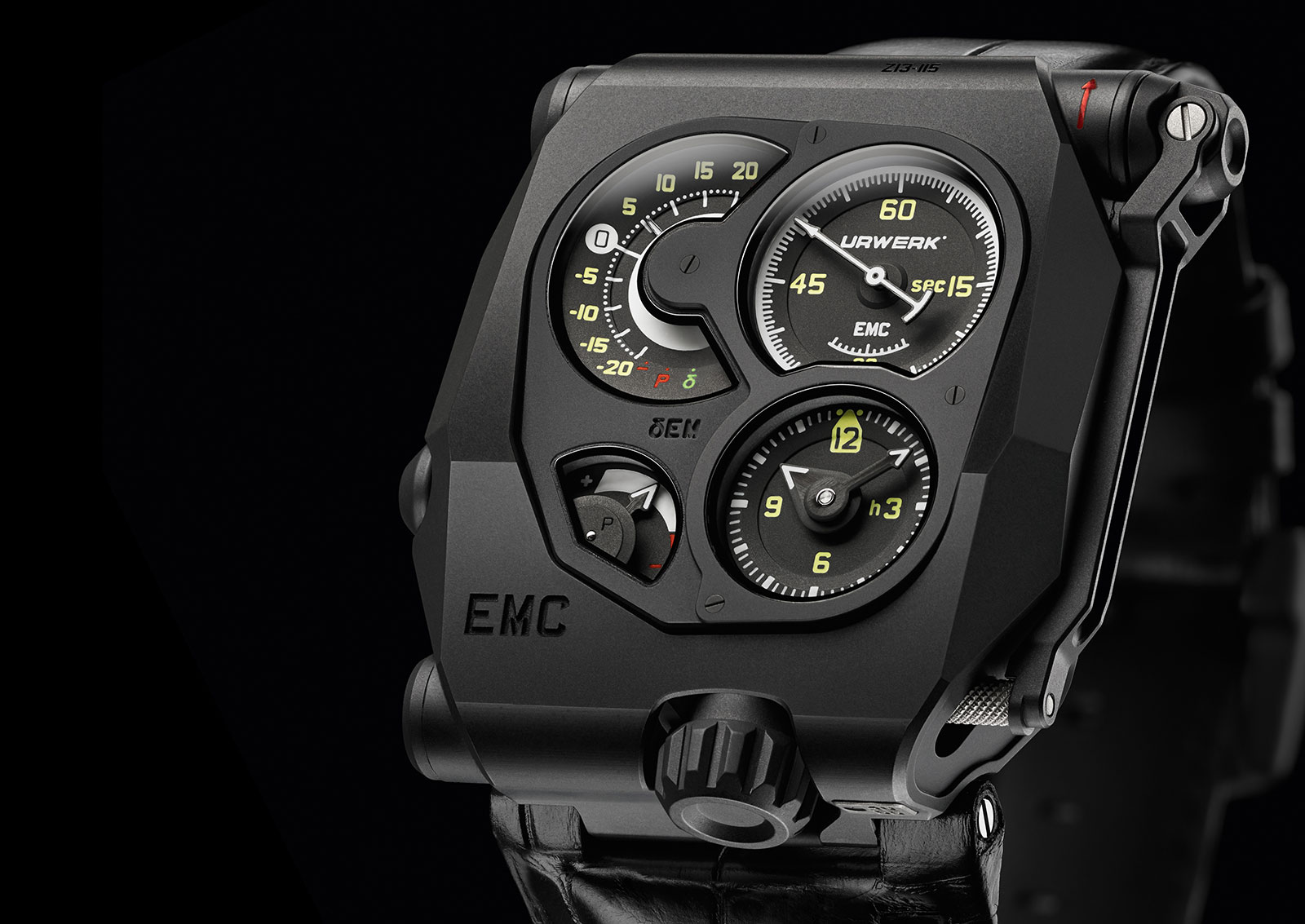 Now In Black DLC The Self Monitoring Urwerk EMC With Specs And