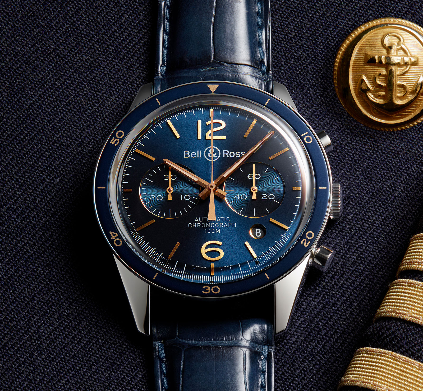 Bell & ross blue hot sale