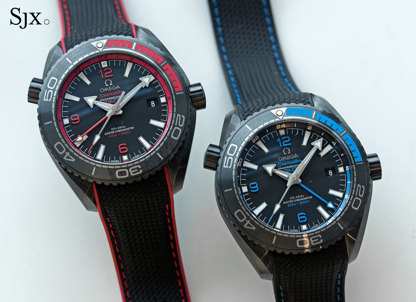 A Detailed Look at the Omega Seamaster Planet Ocean Deep Black GMT SJX ...