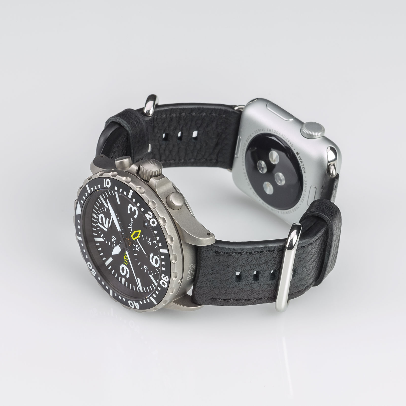 Sinn Dual Strap System Allows Apple Watch & Sinn Watch On The Same