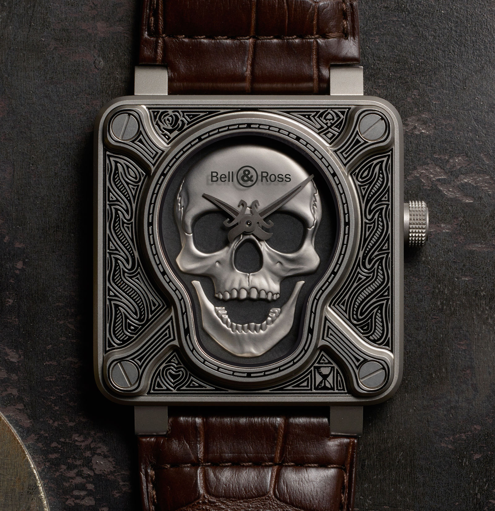 Bell Ross Introduces the Tattoo Inspired BR 01 Burning Skull