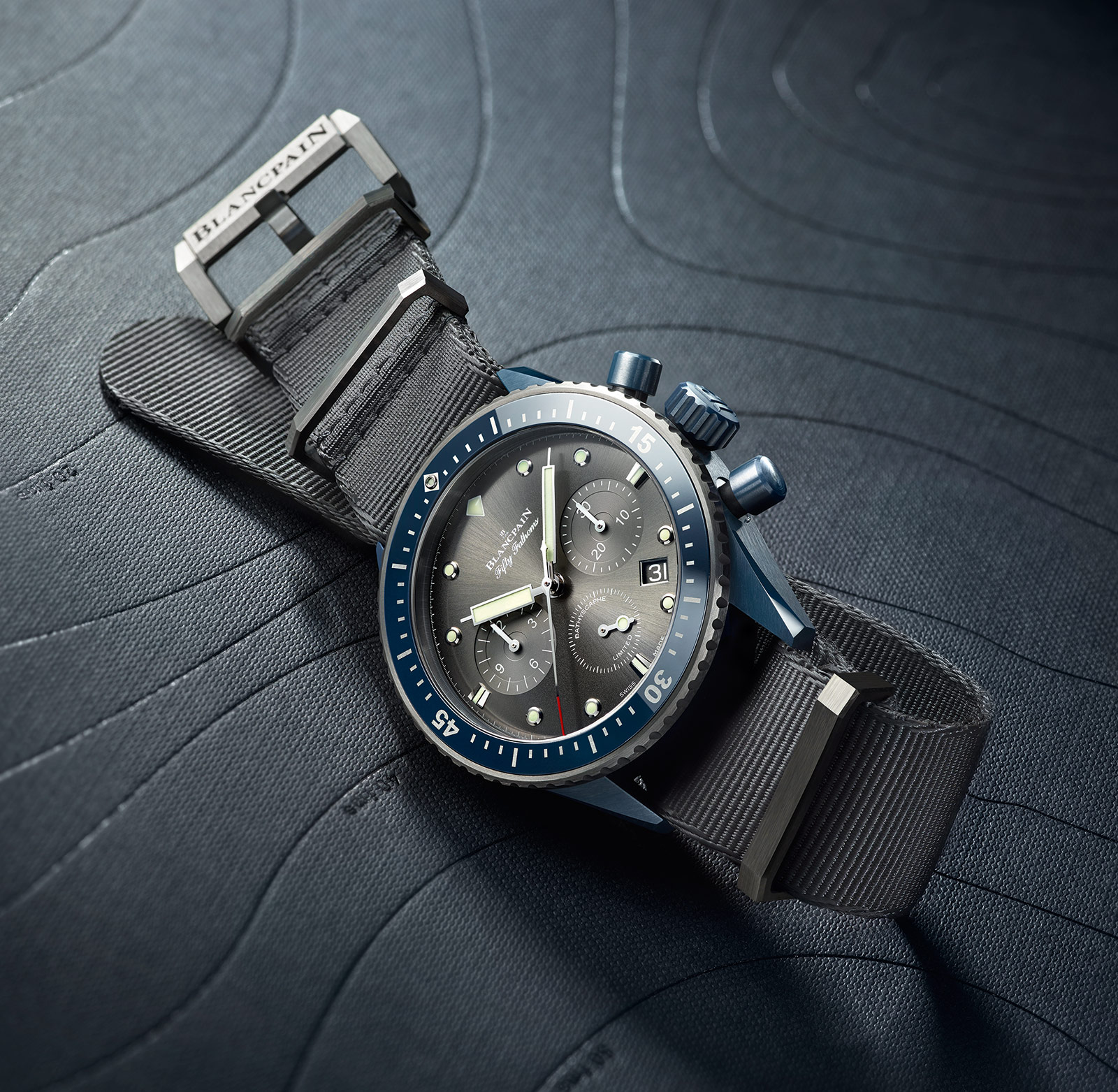 Introducing the Blancpain Bathyscaphe Flyback Chronograph BOC II Entirely in Blue Ceramic SJX Watches