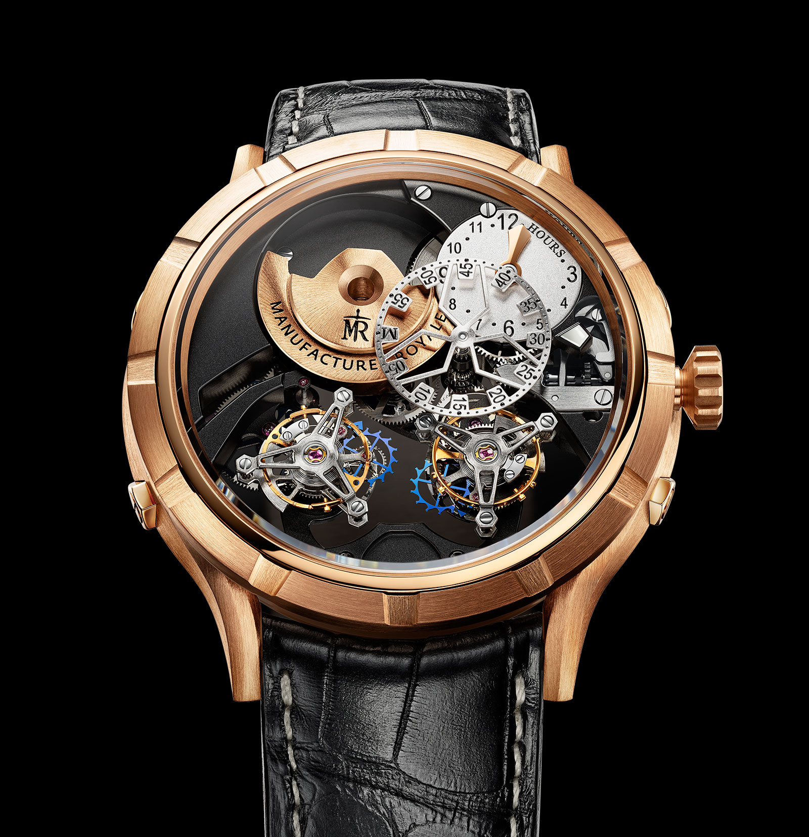 Manufacture Royale Micromegas Double Flying Tourbillon Green Rose Gold