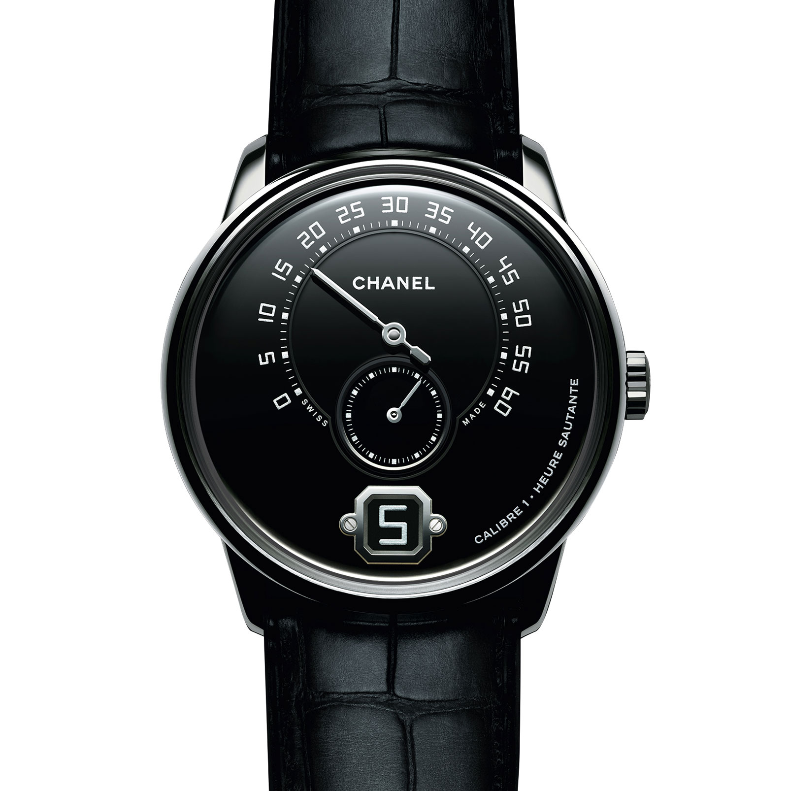 Chanel Introduces the Monsieur de Chanel in Platinum with Black Grand Feu  Enamel Dial | SJX Watches