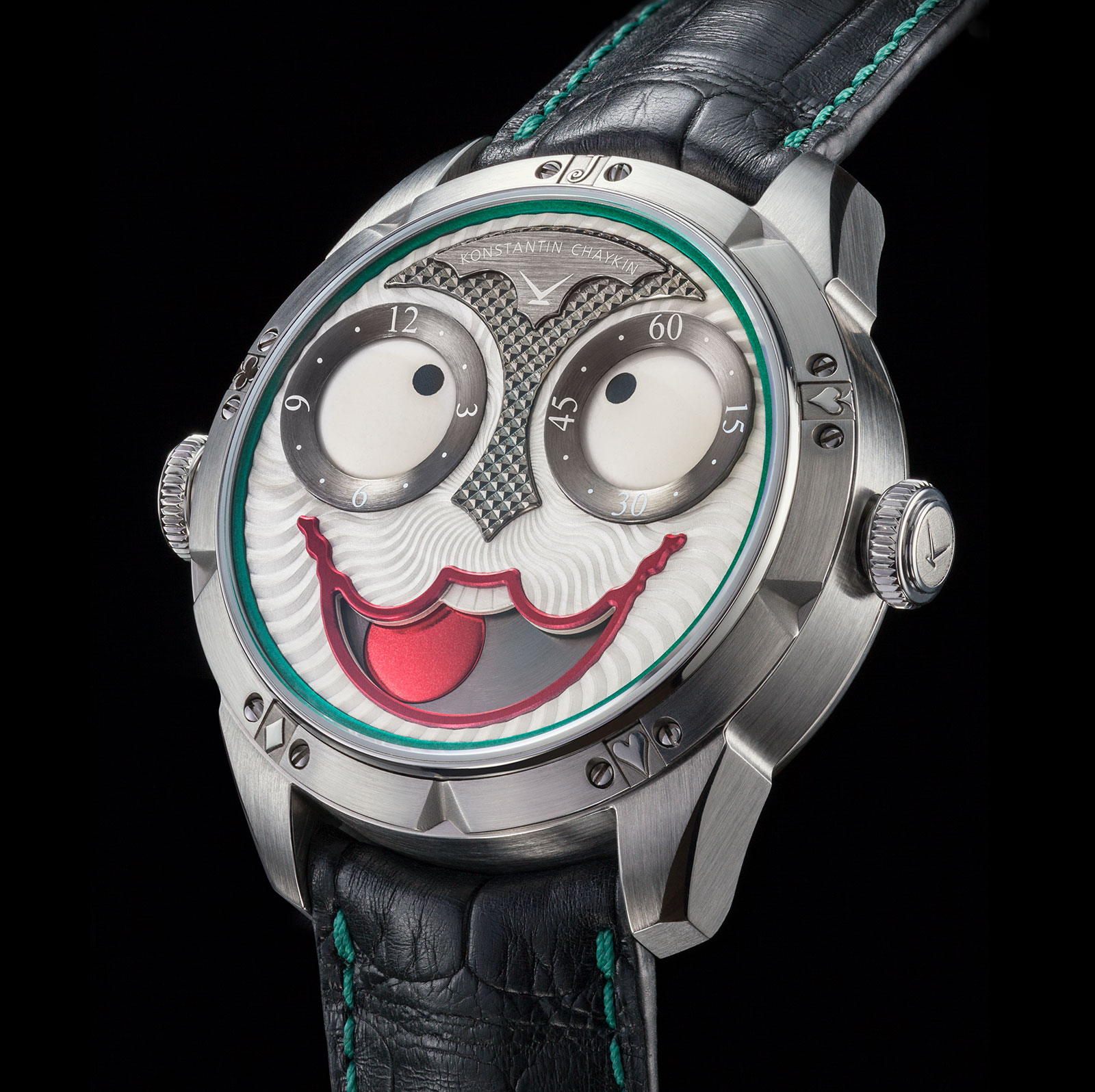 Marcas de mecânicos (pulso) com movimentos in-house por país  Konstantin-Chaykin-Joker-watch-1