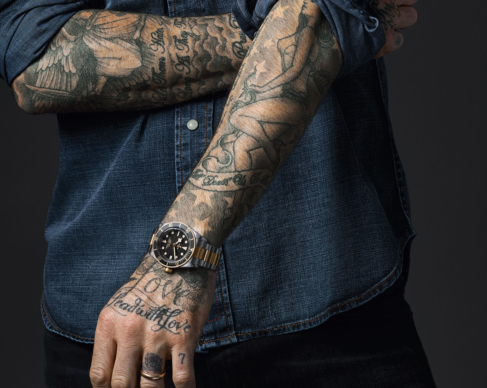 david beckham black rolex