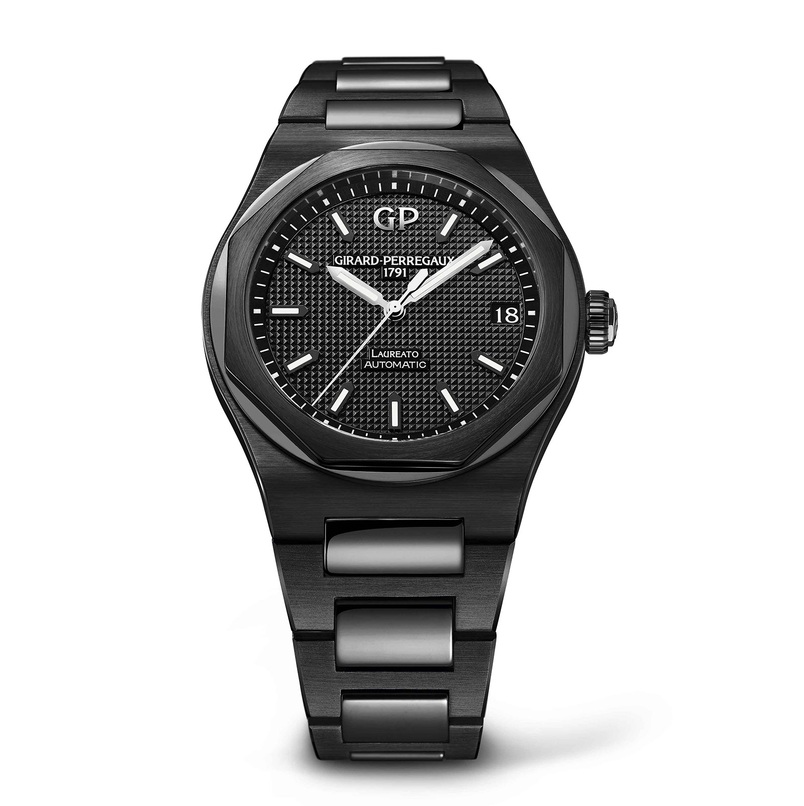 Girard perregaux clearance laureato black ceramic