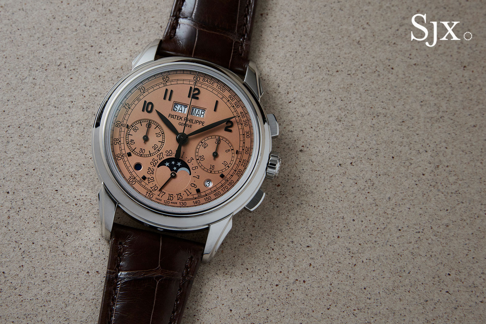 Salmon dial shop patek philippe