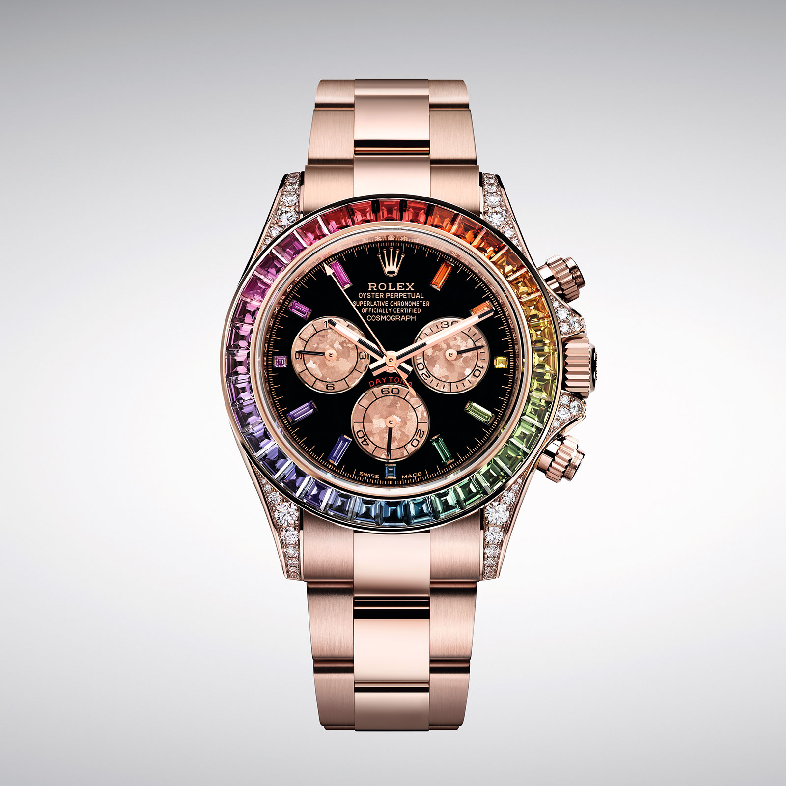 rolex chronograph rainbow