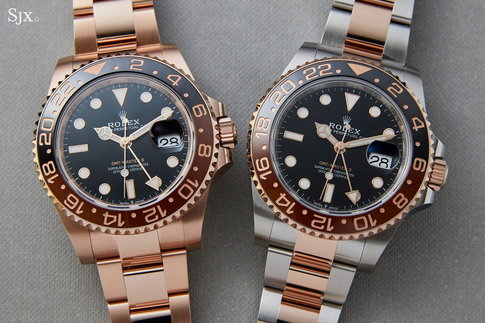 gmt master ii rose gold