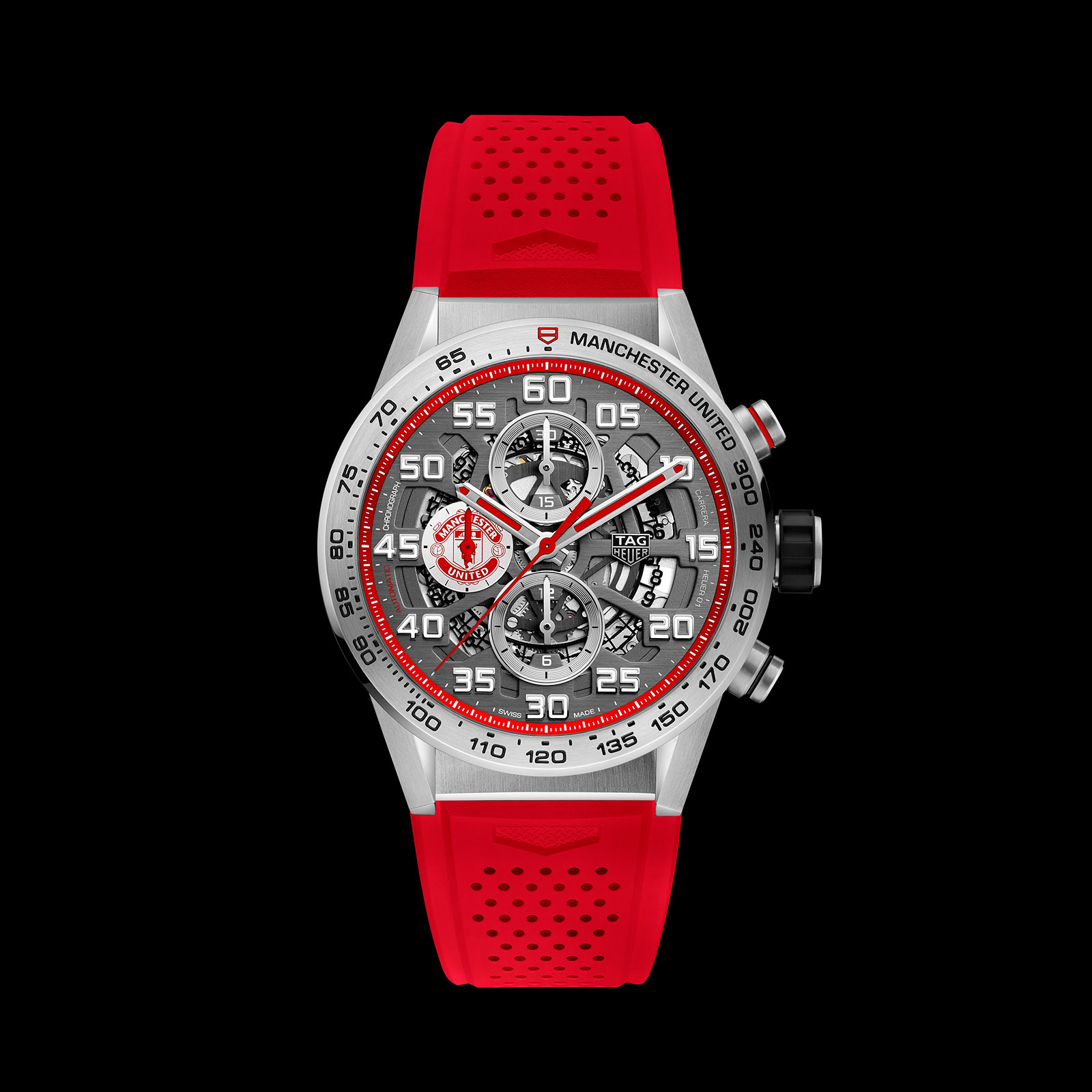 TAG Heuer Introduces the Carrera Heuer 01 Manchester United SJX Watches