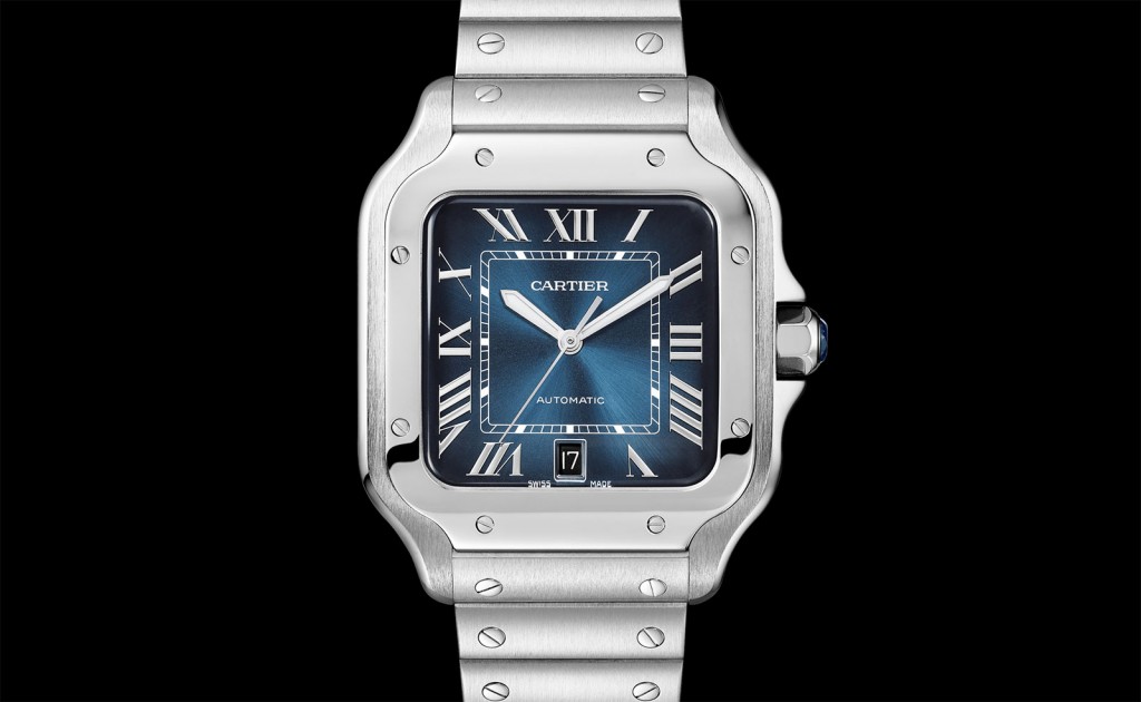 SIHH 2019: Introducing the Cartier Santos Gradient Blue Dial | SJX Watches