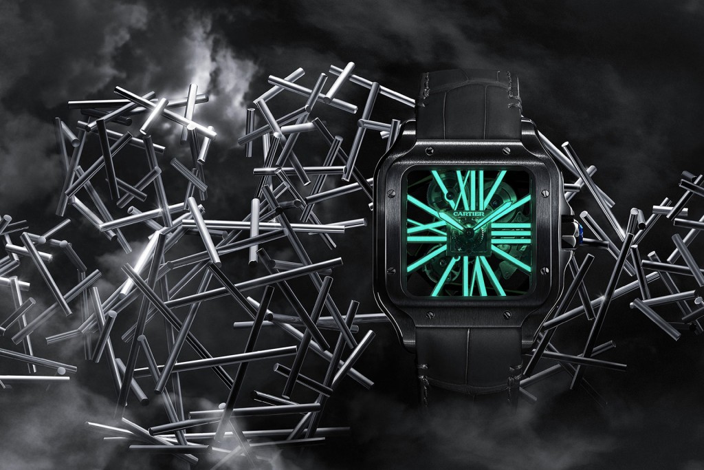 SIHH 2019: Cartier Santos Skeleton ADLC âNoctambuleâ | SJX Watches
