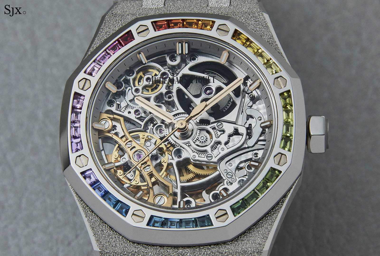 Audemars Piguet Frosted Gold Royal Oak Double Balance Wheel Openworked Rainbow 2