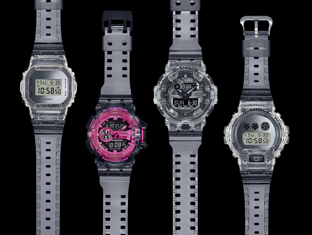 g shock clear skeleton series