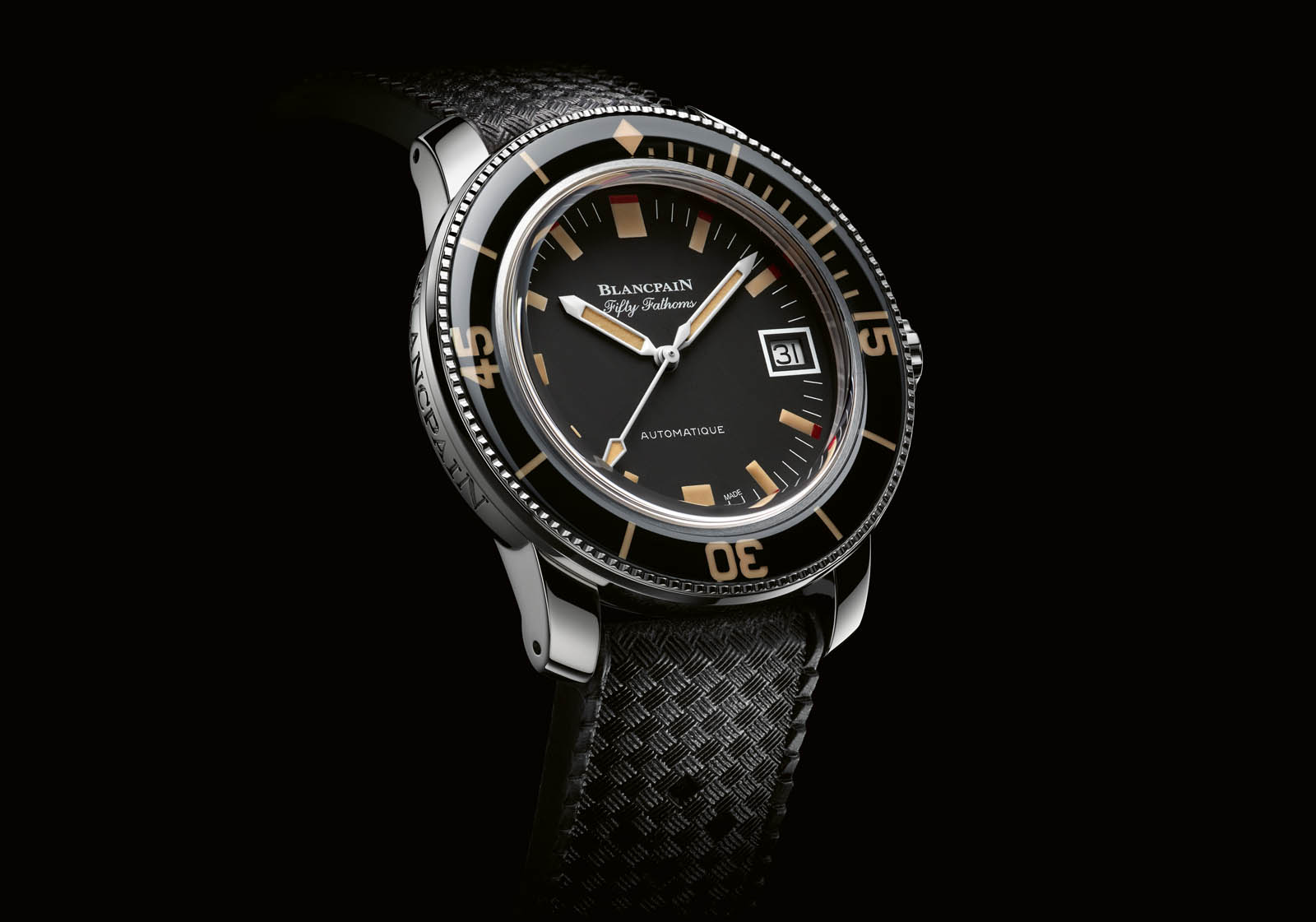 Blancpain 40mm shop fifty fathoms