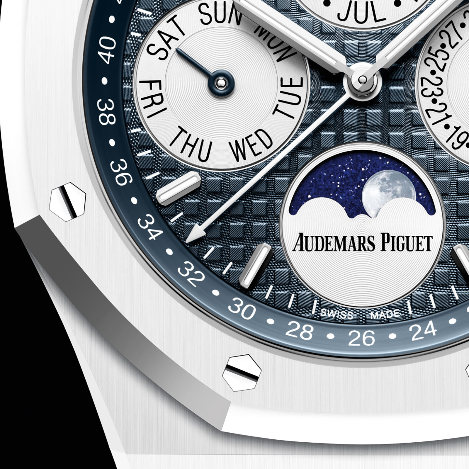 Audemars piguet royal oak perpetual calendar white on sale ceramic