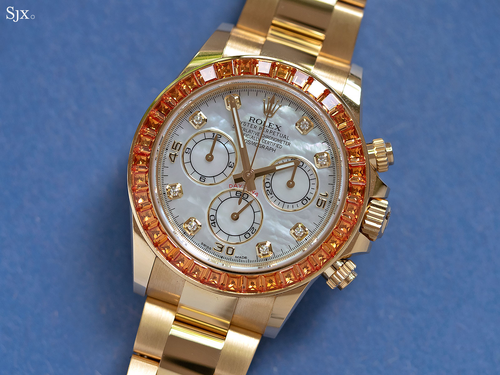 Rolex Daytona Orange Sapphires Ref 