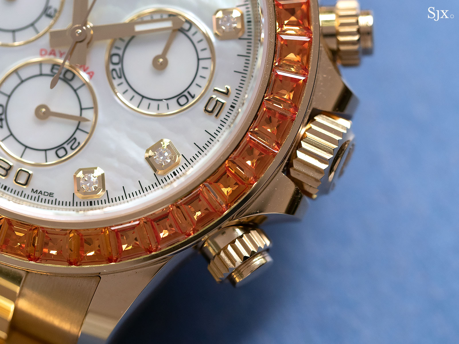 rolex Daytona orange sapphires 116578SACO 5