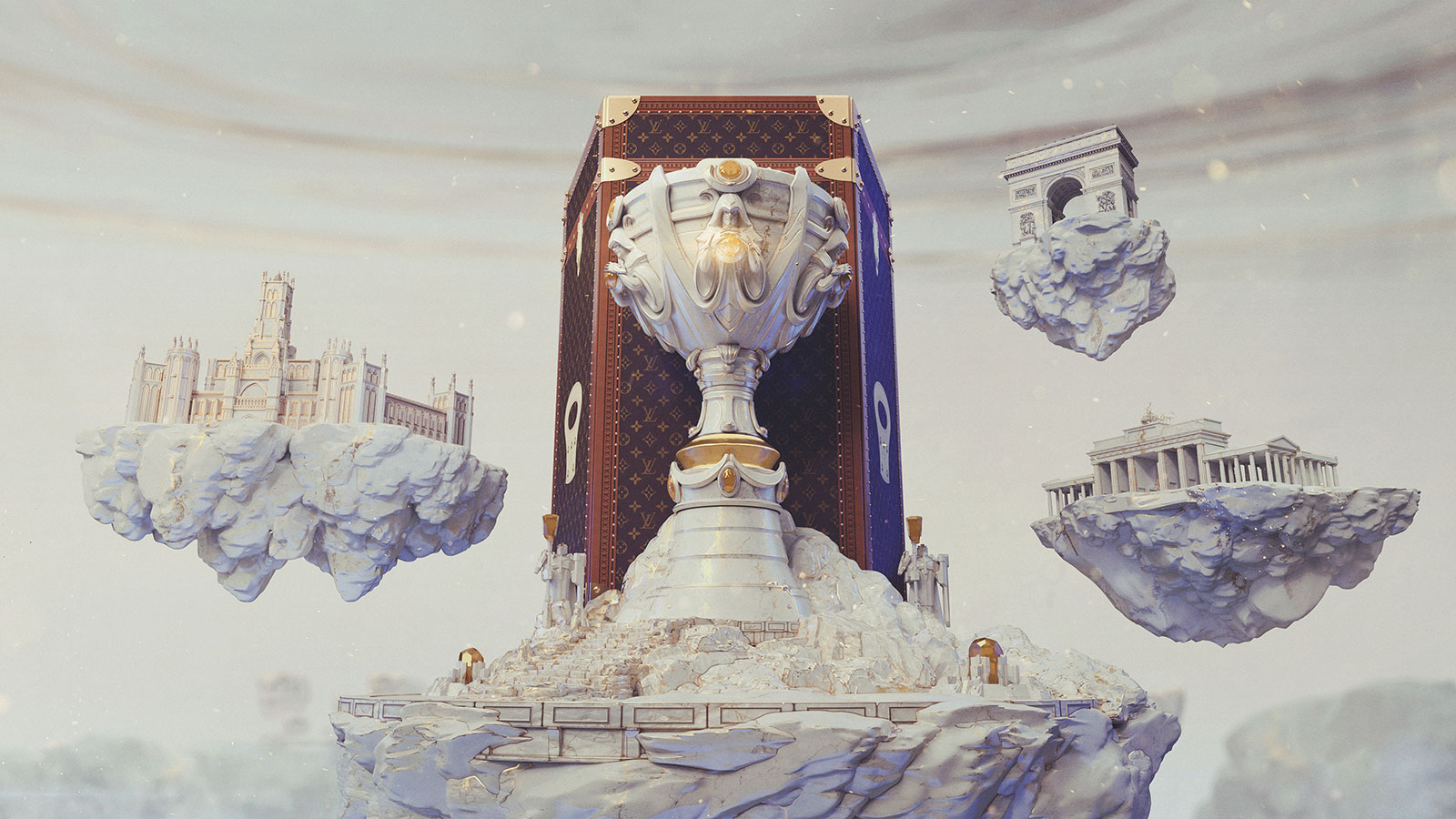 The World Cup Trophy Is Cased In A Louis Vuitton Trunk