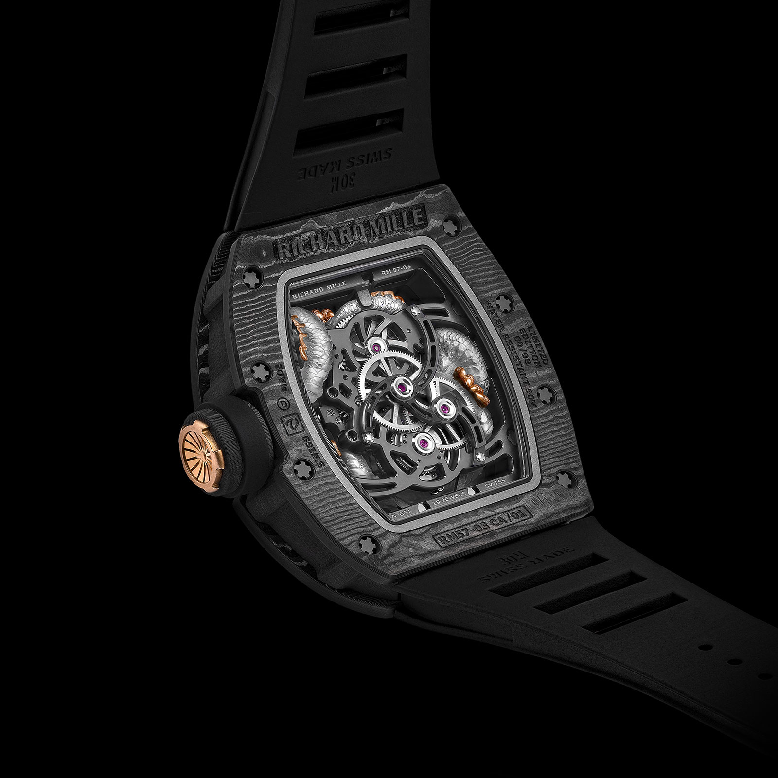 Richard Mille Introduces the RM 57 03 Tourbillon Sapphire Dragon