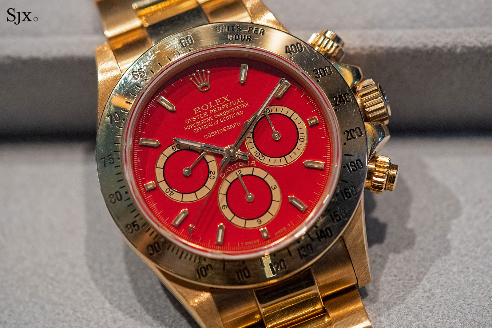 gold red face rolex