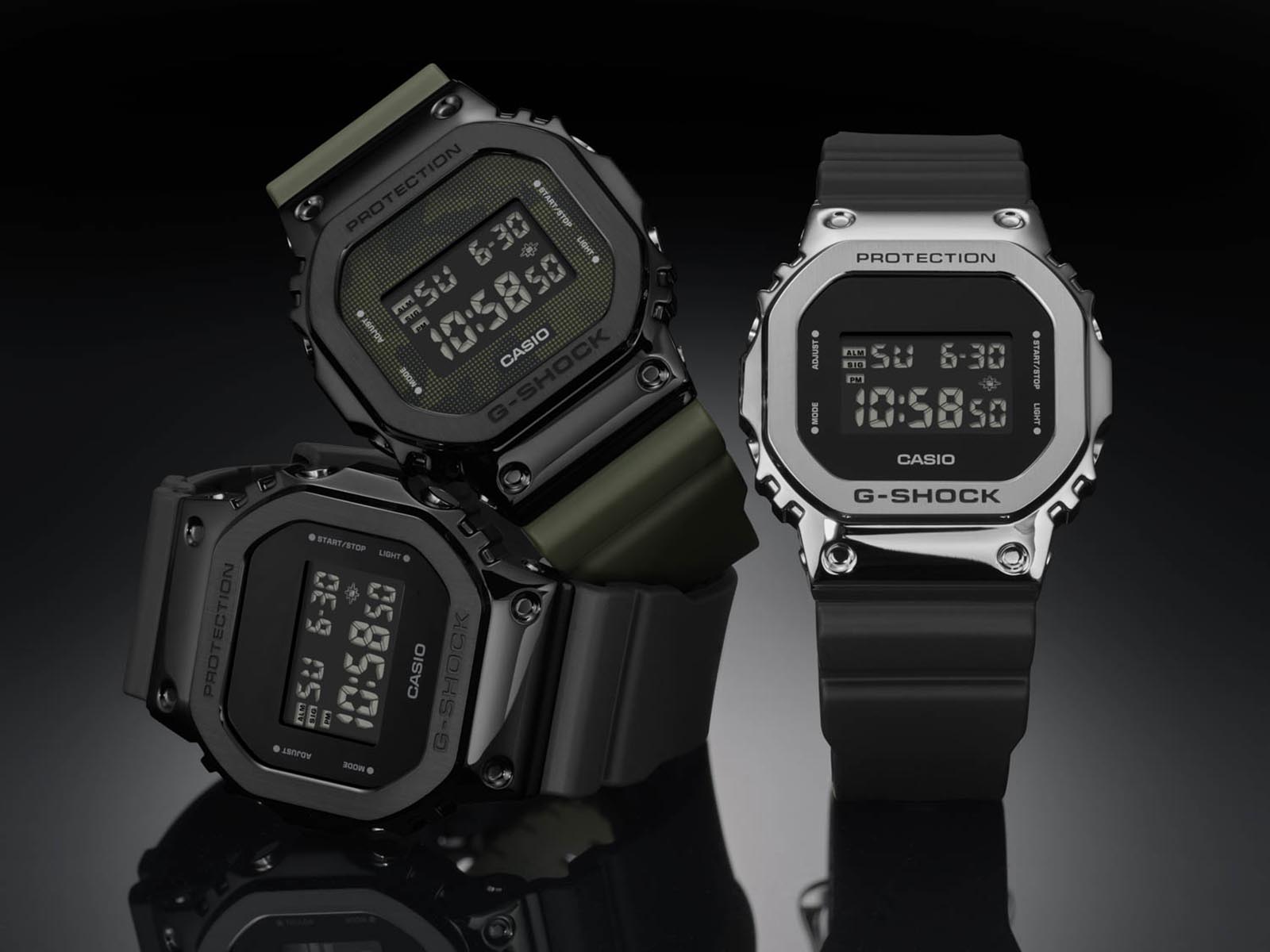 Introducing the G Shock GM 5600 Capped in Stainless Steel SJX