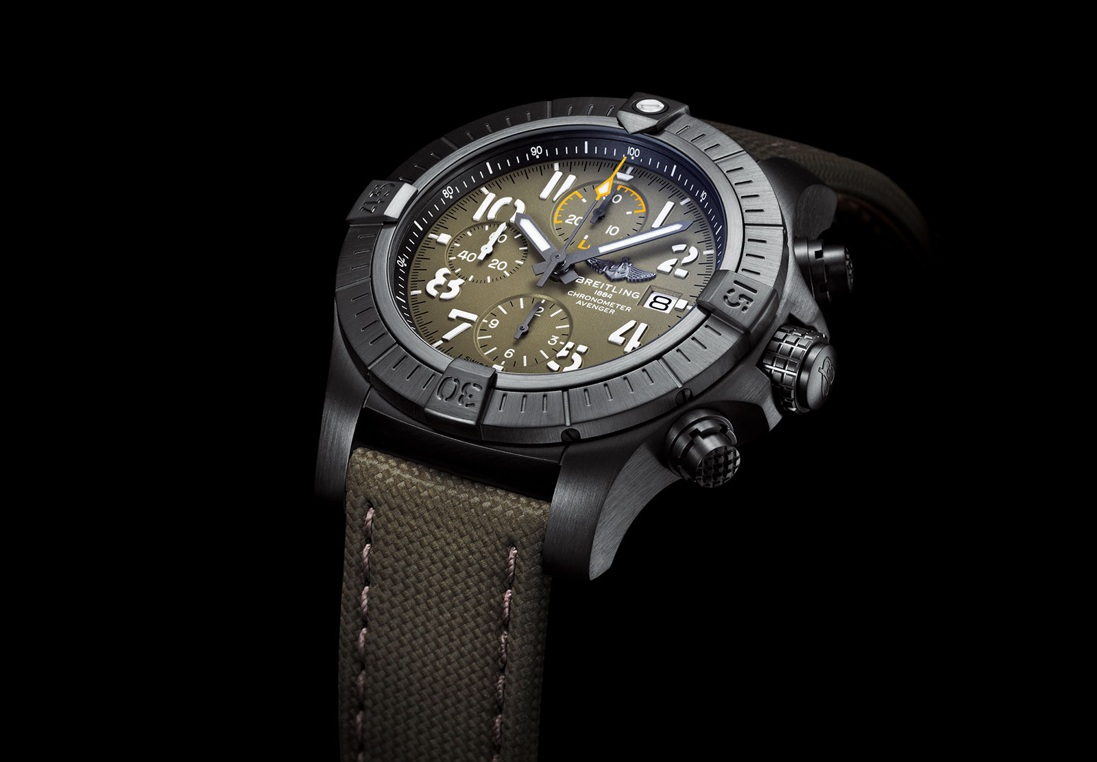 breitling avenger automatic 45 seawolf night mission