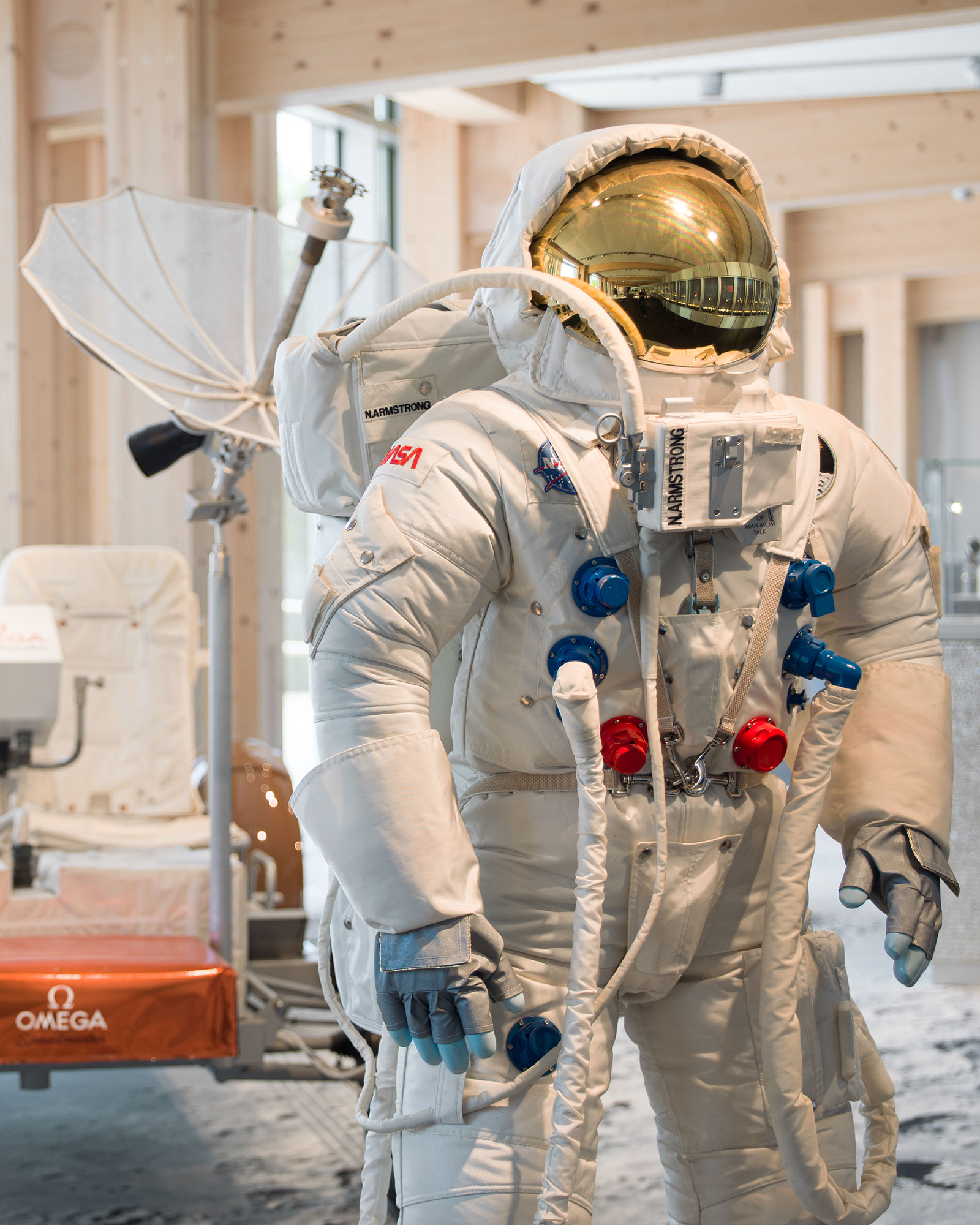 omega museum astronaut spacesuit