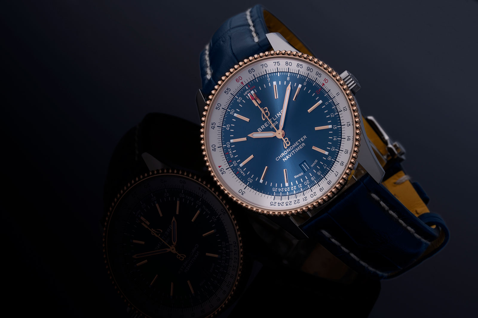 breitling navitimer 41 blue