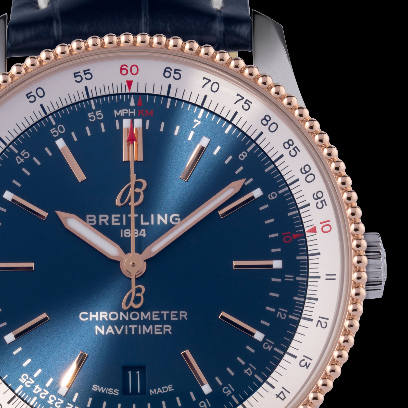 breitling navitimer 41 blue