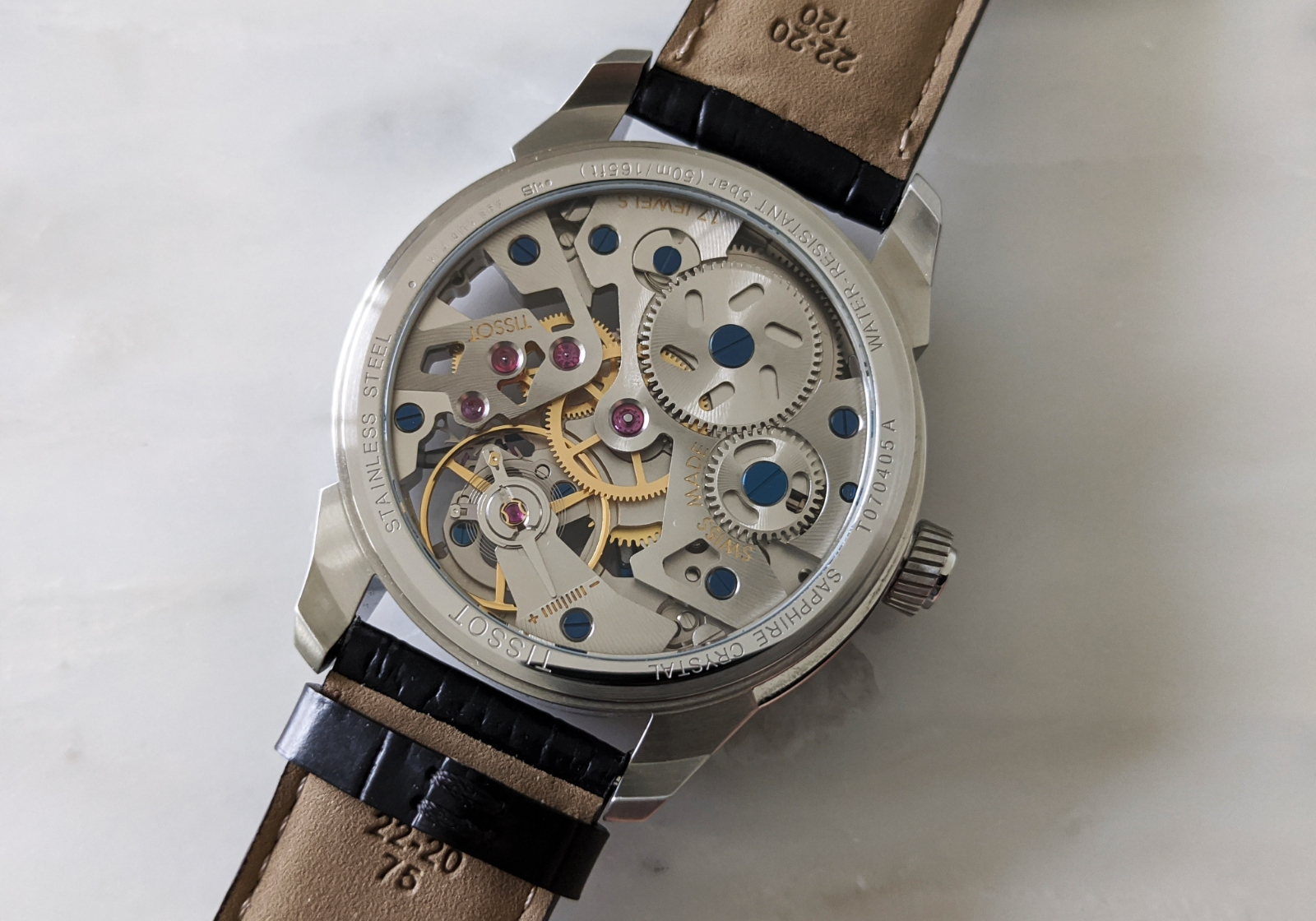 Tissot t outlet complication squelette review