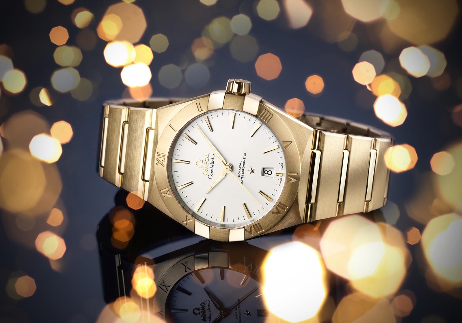 omega constellation gold watch price