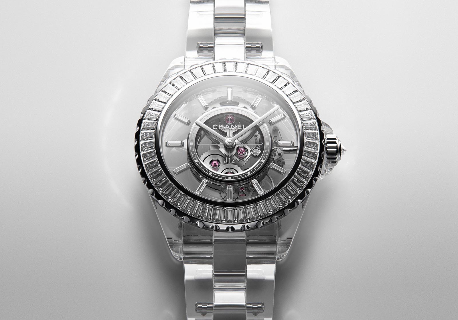 CHANEL - The new J12 Diamond Tourbillon watch features a