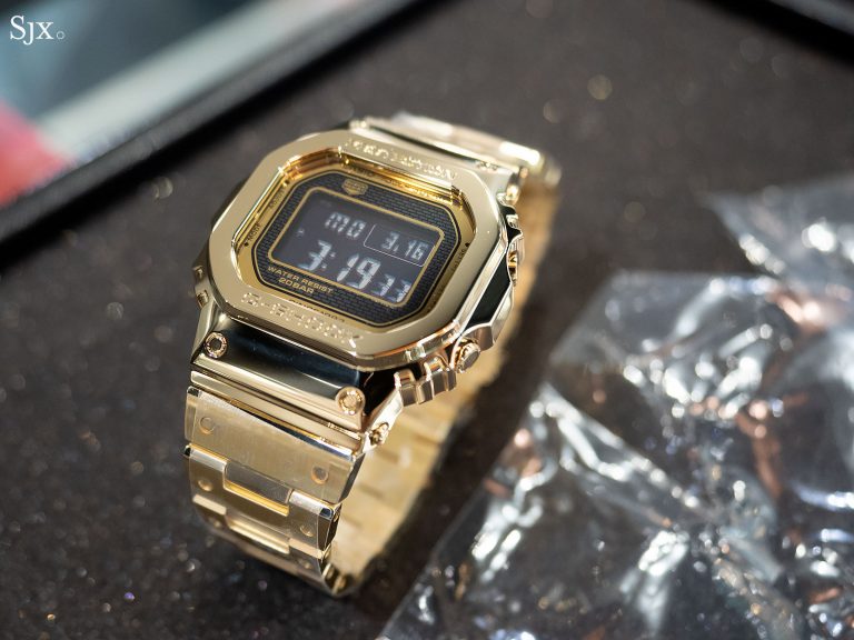 g shock with gold