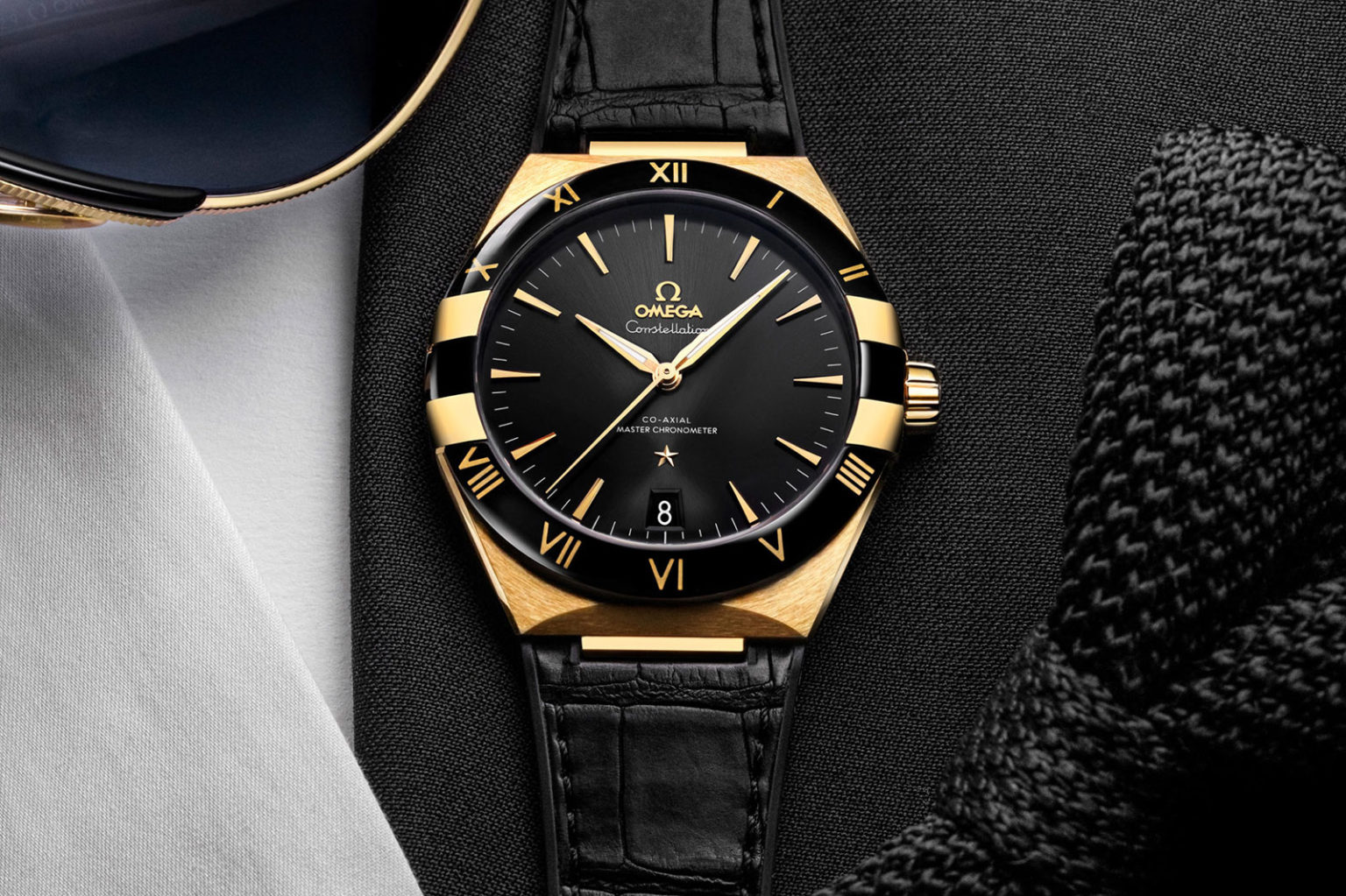 Omega Introduces the Constellation Gents’ 41 mm with Ceramic Bezels