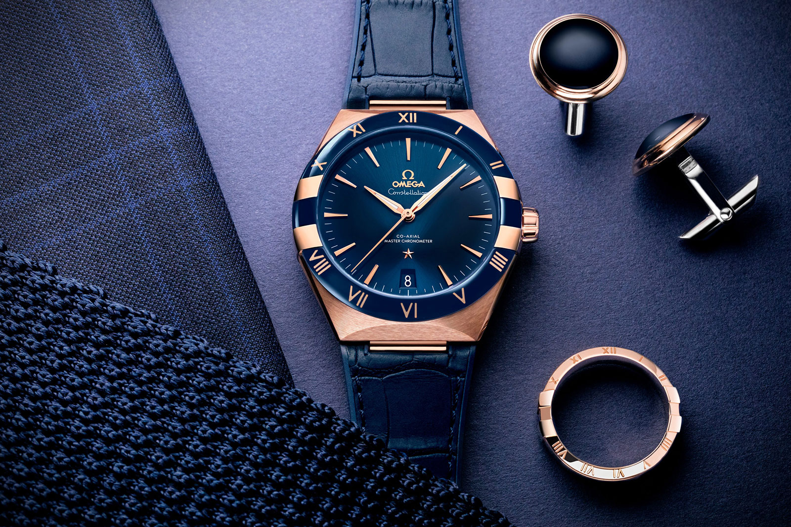 omega blue ceramic