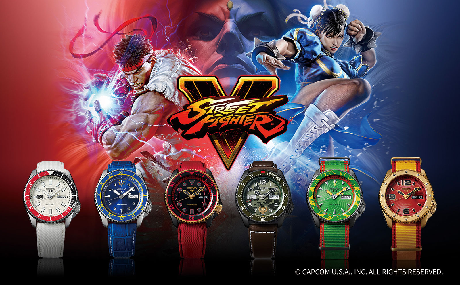 Seiko Introduces the Seiko 5 Sports x Street Fighter V | SJX Watches