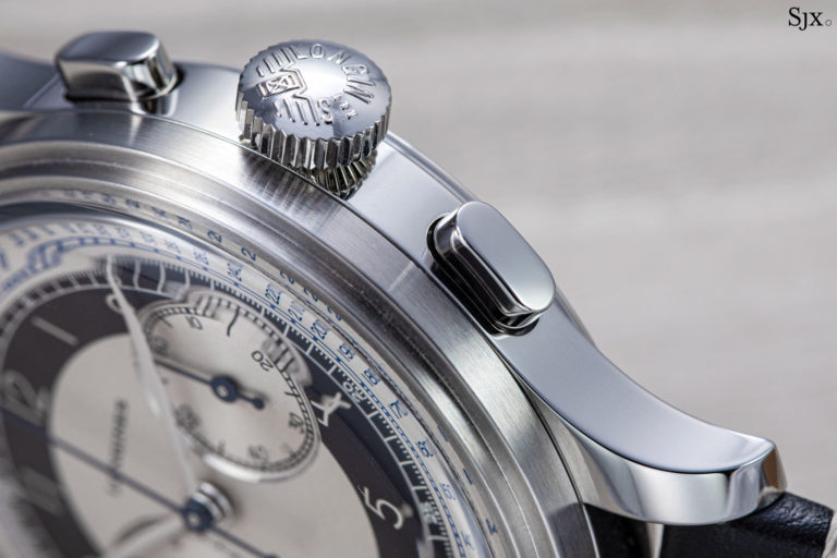 Up Close: Longines Heritage Classic Chronograph âTuxedoâ | SJX Watches